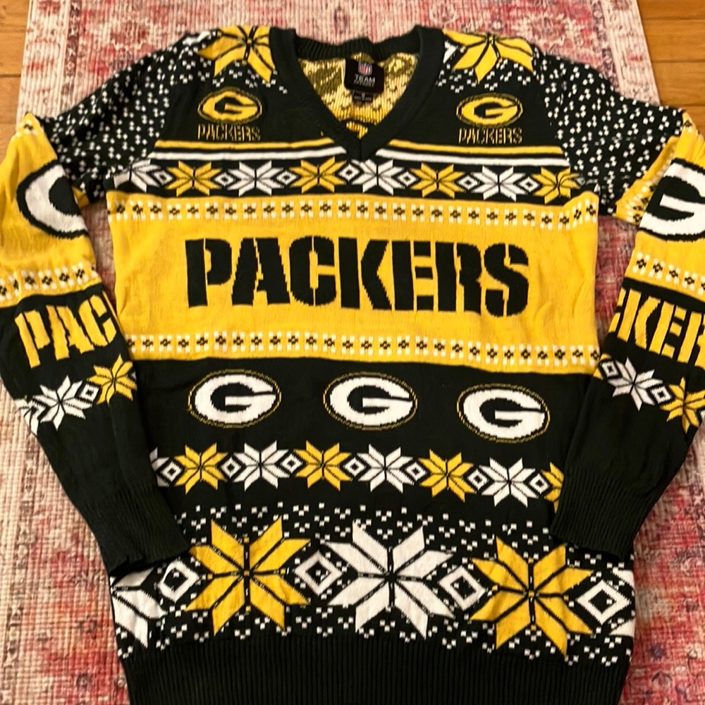 Packers argyle knit  NFL sweater